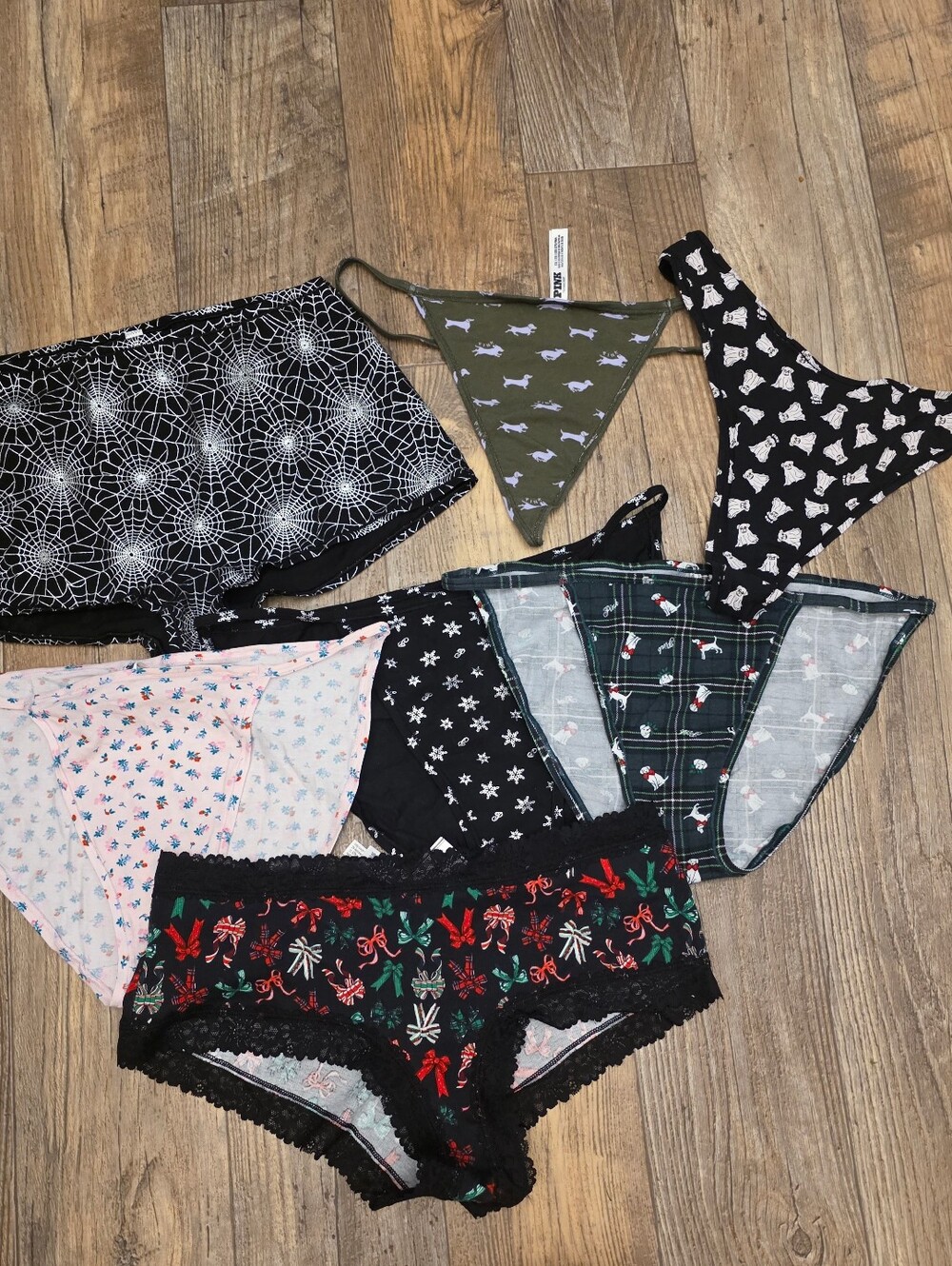Lot Of 7 Nwt Victoria Secret Panties Christmas Halloween Print Sz 2x Plus
